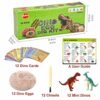 VATOS Kit di Scavo di Uova di Dinosauro 12 Pezzi, Scopri 12 Diversi Dinosauri, Giocattolo Festa di Pasqua STEM Giocattoli Educativi di Apprendimento per 6,7,8,9 Anni Ragazzi Ragazze Bambini Regalo - immagine 6