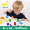 Venditer Giochi Montessori 2 3 4 5 Anni, Dinosauro Giocattolo per Bambini Giochi Educativi, Giocattoli Dinosauri, Il Colore e la classificazione, Giocattoli Educativi Regalo Compleanno per Bambini - immagine 3