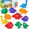 Venditer Giochi Montessori 2 3 4 5 Anni, Dinosauro Giocattolo per Bambini Giochi Educativi, Giocattoli Dinosauri, Il Colore e la classificazione, Giocattoli Educativi Regalo Compleanno per Bambini