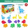 Venditer Giochi Montessori 2 3 4 5 Anni, Dinosauro Giocattolo per Bambini Giochi Educativi, Giocattoli Dinosauri, Il Colore e la classificazione, Giocattoli Educativi Regalo Compleanno per Bambini - immagine 8