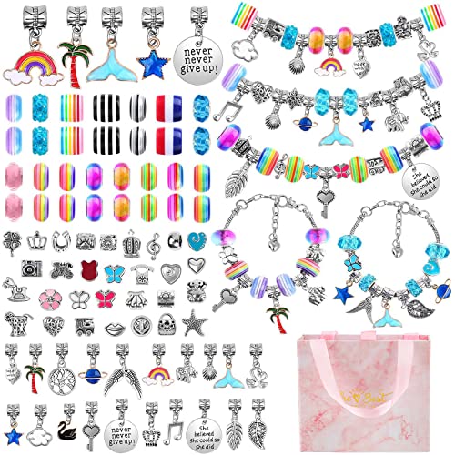 Ophy Kit per Braccialetti Ragazza, Crea Braccialetti Bambina con 48 Fasci  di Fili 6 Carte, Kit Braccialetti fai da te Bambina per Ragazze Regali di  Compleanno di Natale per Ragazze dai 7