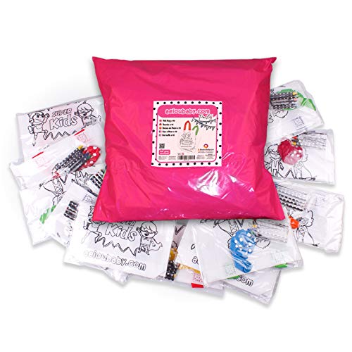 aeioubaby.com Borsette da Colorare | Bustine singole con 5 Colori a Cera e un Palloncino | Regalo per bambini per le feste e i compleanni - immagine 5