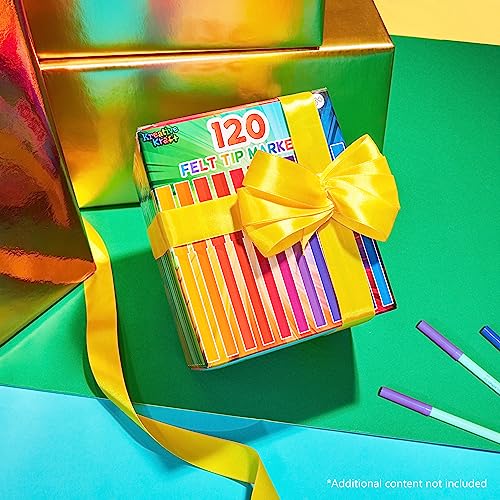 Colori per Bambini - Pennarelli Punta Grossa Box con 120 Colori a Spirito Set Pennarelli di Colori Lavabili Assortiti per Disegnare e Colorare - dai 3 Anni - immagine 3