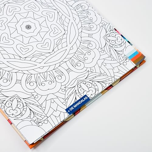 Kit Mandala Esplora il significato dei colori con oltre 150 mandala da colorare e 24 pennarelli a doppia punta relax - immagine 3