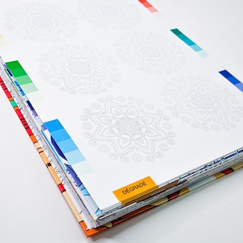 Kit Mandala Esplora il significato dei colori con oltre 150 mandala da colorare e 24 pennarelli a doppia punta relax - immagine 4