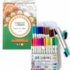 Kit Mandala Esplora il significato dei colori con oltre 150 mandala da colorare e 24 pennarelli a doppia punta relax