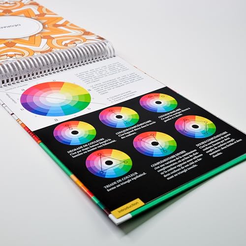 Kit Mandala Esplora il significato dei colori con oltre 150 mandala da colorare e 24 pennarelli a doppia punta relax - immagine 6