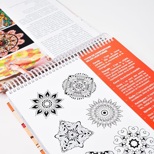 Kit Mandala Esplora il significato dei colori con oltre 150 mandala da colorare e 24 pennarelli a doppia punta relax - immagine 7