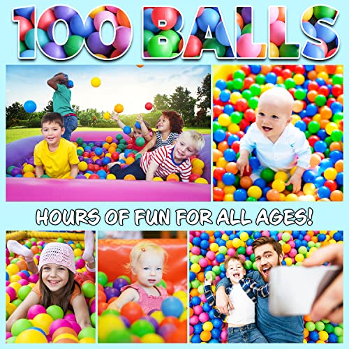 KreativeKraft Palline Colorate per Bambini Palline per Bambini 6 cm Palline Per Piscina Bambini Palline Morbide Sensoriali Neonato Palline di Plastica Box Cesta Tenda - immagine 6