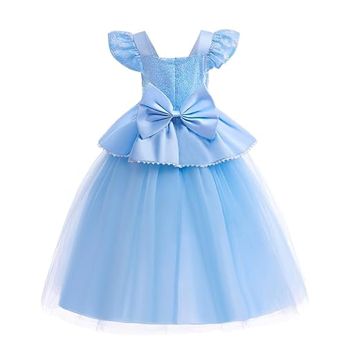 Lito Angels Vestito Costume da Principessa con Accessori per Bambina Ragazza Taglia 2-10 Anni, Cenerentola/Belle - immagine 3