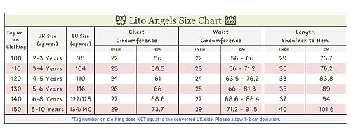 Lito Angels Vestito Costume da Principessa con Accessori per Bambina Ragazza Taglia 2-10 Anni, Cenerentola/Belle - immagine 8
