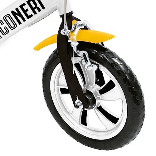 Mondo Toys - Bici Mod. F.C JUVENTUS per bambino / bambina - rotelle e freno anteriore / posteriore - colore bianco / nero - immagine 5