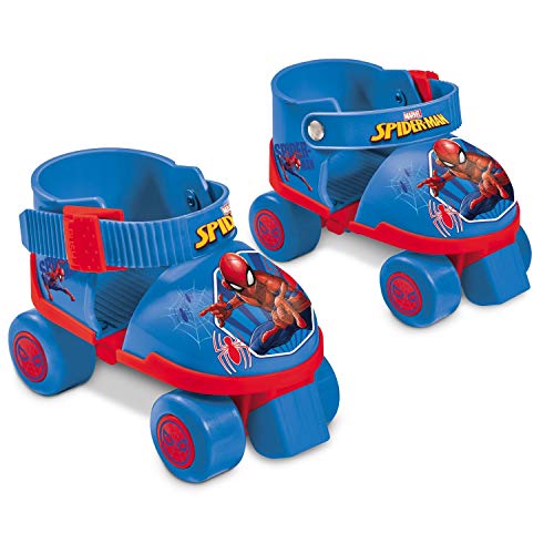 Mondo toys - pattini a rotelle regolabili Spider-Man Marvel per bambini - taglia dal 22 al 29 - set completo di borsa trasparente, gomitiere, ginocchiere e casco - 28629 - immagine 4