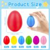 Uova Maracas 24 pezzi, 6 colori, per uovo musicale, per bambini, intrumento musicale, per attività genitore-figlio, per l'asilo, regalo per festa di Pasqua - immagine 3