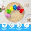 Uova Maracas 24 pezzi, 6 colori, per uovo musicale, per bambini, intrumento musicale, per attività genitore-figlio, per l'asilo, regalo per festa di Pasqua - immagine 4