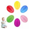 Uova Maracas 24 pezzi, 6 colori, per uovo musicale, per bambini, intrumento musicale, per attività genitore-figlio, per l'asilo, regalo per festa di Pasqua