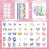 ZZQVIP Kit Accessori Capelli Bambina per La Creazione di Cerchietti per Capelli, DIY Lavoretti Creativi Regalo & Giochi Bambina 5 6 7 8 9 10 11 12 Anni Femmina（Unicorno & Sirene） - immagine 3