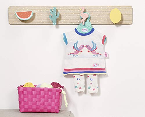 BABY born Strickkleidset 43cm Babyborn Trend-Set di Vestiti a Maglia, 43 cm, Colore Rosa, Bianco, 826966 - immagine 4
