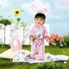 Baby Born Tutina di Pasqua 43cm - per Bambini Dai 3 Anni in Su - Facile per Mani Piccole - Include Tutina, Uovo & Adesivi - immagine 6