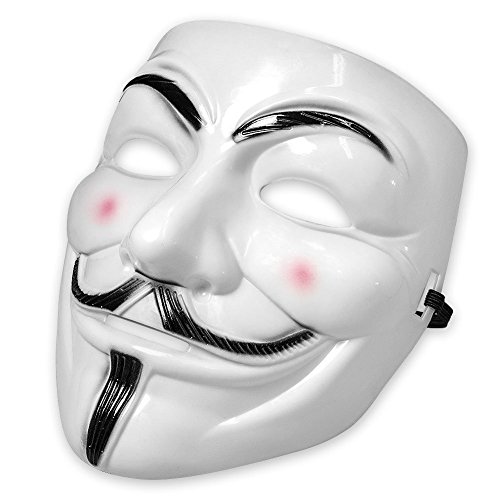 Boolavard 2021 NUOVO V per Vendetta Maschera con Eyeliner narice Anonymous Guy Fawkes Fancy Adult Costume Accessori Halloween Maschera Ltd