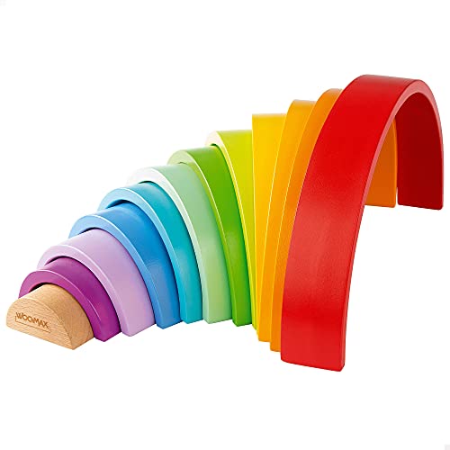 ColorBaby - Woomax 49305, Arcobaleno in legno XL, 18 m