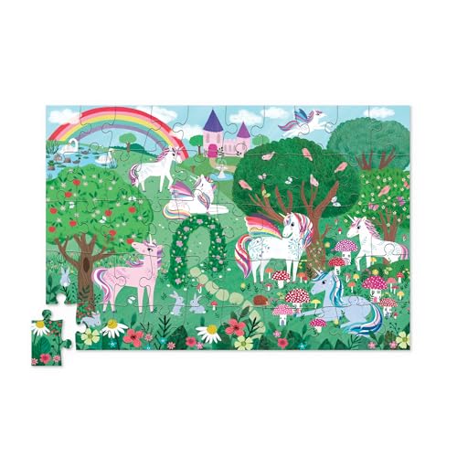 Crocodile Creek-50 Pezzi Tin Unicorn Dreams Puzzle, Multicolore, único, 3843004 - immagine 3