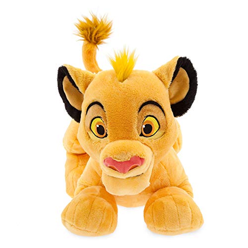 Disney Store Peluche di Simba, Il Re Leone, 41cm/16, in morbido tessuto di peluche con dettagli ricamati e soffice coda, per tutte le età