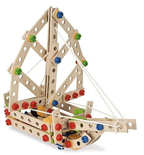 Eichhorn- EH, Hubschrauber Constructor-Elicottero in Legno Versatile, 225 Pezzi, 5 Diverse Costruzioni, Multicolore, 100039098 - immagine 4