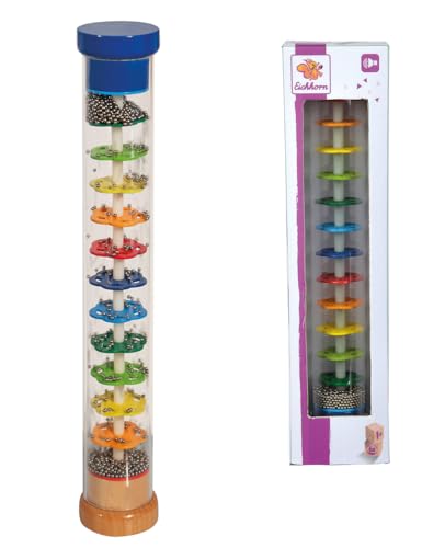 Eichhorn Eichhorn-Regenmacher-100003445 Pioggia in Legno Massiccio, Tubo in plastica con Sfere in Metallo, 32 x 5 cm, Multicolore, 32x5cm, 4003046002737 - immagine 3