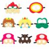 Goujfol Maschera Festa, Feltro Maschera Bambini Gadget Compleanno Festa Costume Carnevale, Cosplay Gioco Maschere Super Feste Bambino Regalo per Natale Halloween - immagine 4