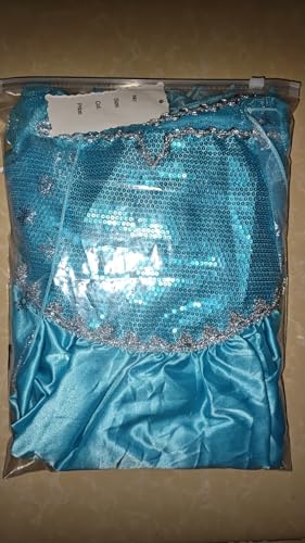 Gridamea Vestito Elsa Frozen Bambina-Costume Anna Ghiaccio Abito da Principessa con Corona/Bacchetta/Guanti/Treccia/Orecchini/Anello per Bambini Compleanno, Halloween, Feste, Cosplay - immagine 24