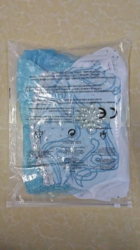 Gridamea Vestito Elsa Frozen Bambina-Costume Anna Ghiaccio Abito da Principessa con Corona/Bacchetta/Guanti/Treccia/Orecchini/Anello per Bambini Compleanno, Halloween, Feste, Cosplay - immagine 17