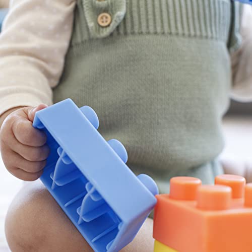 Infantino Costruzioni Morbide Per Bambini, Mattoncini Colorati E Morbidi Facili Da Afferrare Per Neonati E Bambini Senza BPA, Set Da 25 Pezzi - immagine 9