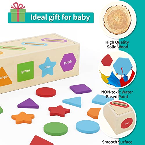 KMTJT Giocattoli Montessori | Assortimento dei colori e impilabili | Giocattoli educativi per bambini da 1 a 3 anni | Giocattolo educativo come regalo per ragazzi e ragazze di 2 anni - immagine 7