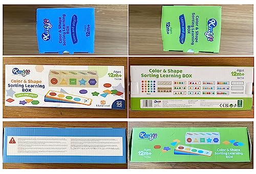 KMTJT Giocattoli Montessori | Assortimento dei colori e impilabili | Giocattoli educativi per bambini da 1 a 3 anni | Giocattolo educativo come regalo per ragazzi e ragazze di 2 anni - immagine 8