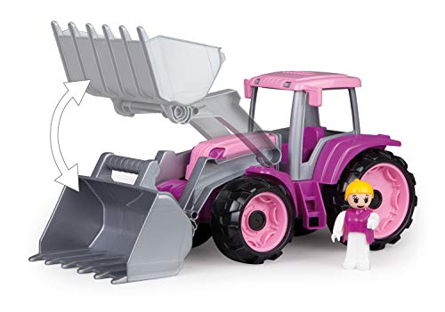 Lena 04452 TRUXX - Tractor con escavatore per auto da 2 anni in su, colore: rosa e lilla - immagine 3