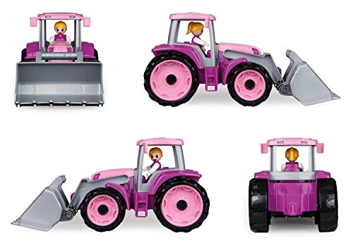 Lena 04452 TRUXX - Tractor con escavatore per auto da 2 anni in su, colore: rosa e lilla - immagine 4