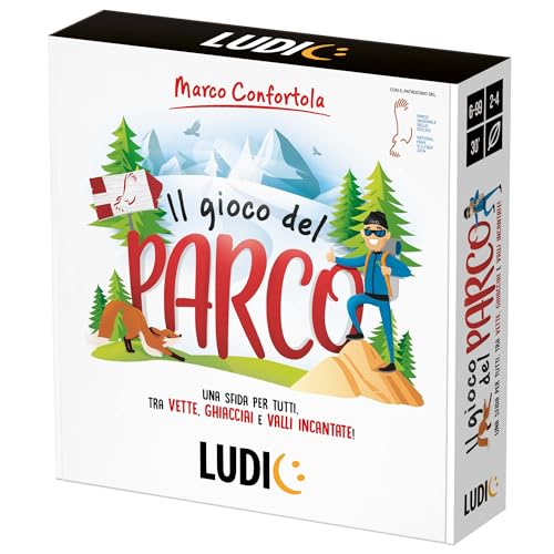 Ludic, Il Gioco del Parco con Marco Confortola. Una sfida per tutti, tra vette, ghiacciai e valli incantate! SPE58677 Gioco Di Società Per La Famiglia Per 2-4 Giocatori Made In Italy