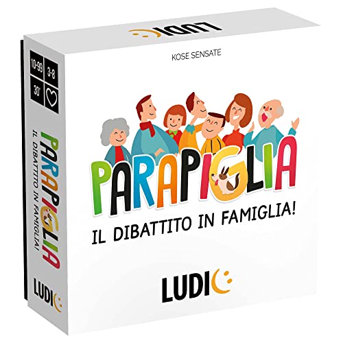 Ludic Parapiglia Il Dibattito In Famiglia It56161 Gioco Di Società Per La Famiglia Per 3-8 Giocatori Made In Italy