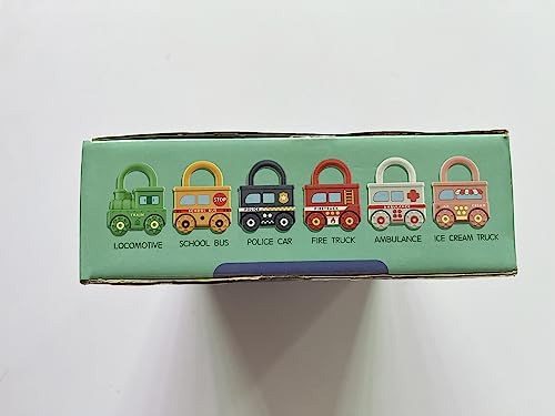 Macchina Giocattolo con Chiave e Serratura, Montessori Giocattolo per Bambini, Treno Montaggio Giochi Bambino Educativi Sensoriali, Motricità Fine Regalo di Natale per Ragazzo Ragazza 2 3 4 Anni - immagine 13