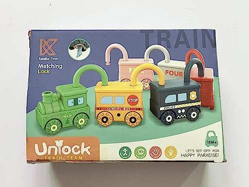 Macchina Giocattolo con Chiave e Serratura, Montessori Giocattolo per Bambini, Treno Montaggio Giochi Bambino Educativi Sensoriali, Motricità Fine Regalo di Natale per Ragazzo Ragazza 2 3 4 Anni - immagine 9