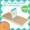 Mkitnvy Giochi Montessori Educativi 3 Anni, Giochi da Tavolo Puzzle Perline, Giochi Legno, per Mani Brain Training di Memoria, per Genitori e Bambini Educativo Gioco Regalo - immagine 4