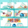 Mkitnvy Giochi Montessori Educativi 3 Anni, Giochi da Tavolo Puzzle Perline, Giochi Legno, per Mani Brain Training di Memoria, per Genitori e Bambini Educativo Gioco Regalo - immagine 7