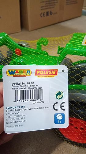 Polesie Polesie8718 - Trattore tecnico agricoltore con caricatore frontale e rimorchio, multicolore - immagine 8