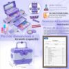 Set di Trucchi per Bambine - 57 Pezzi Trucco per Bambina Anallergici Valigetta Trucchi Ragazze,Giocattoli Giochi Trousse Trucchi Bambina,Natale,Regalo di Compleanno per Ragazze 4 5 6 7 8 9 10 Anni - immagine 7