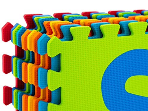 Teorema- Tappeto Puzzle per Bambini, Componibile (9 Pezzi), in Morbida Gomma Eva Antiscivolo e Pieghevole, con Lettere, Multicolore, 72464 - immagine 3