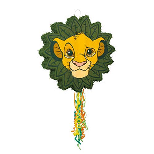 Unique- The Lion King Disney Il Re Leone Pinata-Tirare la Corda, Multicolore, 65088