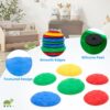 11 Pezzi Stone Balance,Stepping Stones for Kids Antiscivolo per Interni ed Esterni,Percorso Equilibrio Bambini Promuove la Coordinazione dell'Equilibrio e la Forza per i Bambini dai 4 agli 8 Anni - immagine 3