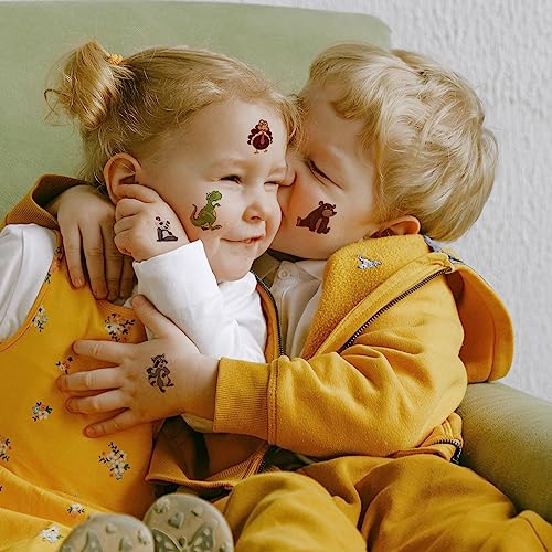 20 Fogli Tatuaggi per Bambini, Simpatici Tatuaggi Animali Marini per Bambini Ragazzi Ragazze Tatuaggio Temporaneo Animali Colorato per Bambini Feste di Compleanno (Stili Assortiti) - immagine 6