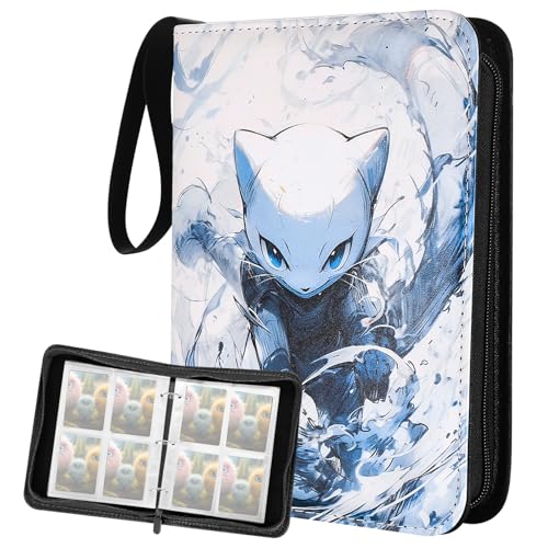 Album di ritagli, carte da collezione, raccoglitore per carte di credito, album compatibile con carte di tracciamento, carte da baseball, carte da gioco, 400 carte con custodie rimovibili